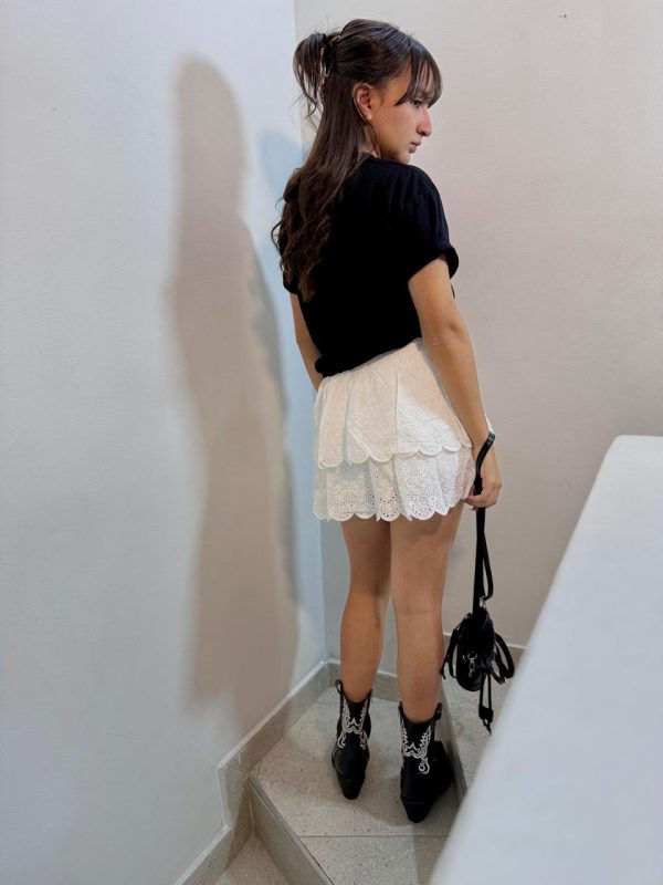 MINI FALDA BORDADA