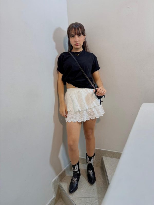 MINI FALDA BORDADA